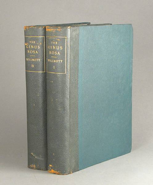 Appraisal: WILLMOTT ELLEN ANN THE GENUS ROSA London John Murray volumes