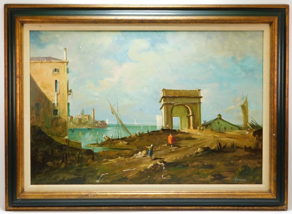 Appraisal: AFT ARTHUR VERONA IMPRESSIONIST LANDSCAPE PAINTING United States th Century