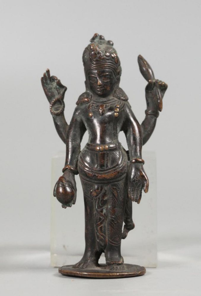 Appraisal: Chinese bronze Buddha possibly th th c in H Notice