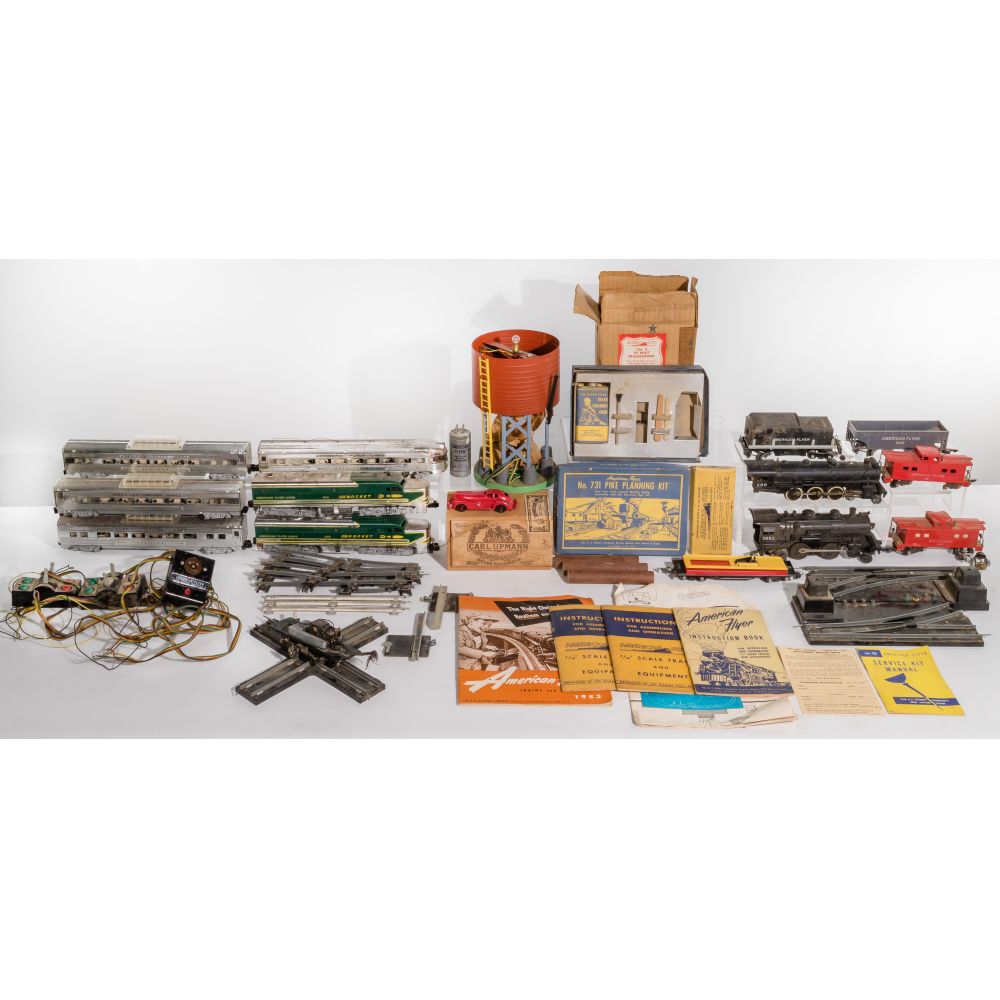 Appraisal: LIONEL AND AMERICAN FLYER MODEL TRAIN AND ACCESSORY ASSORTMENTIncluding American