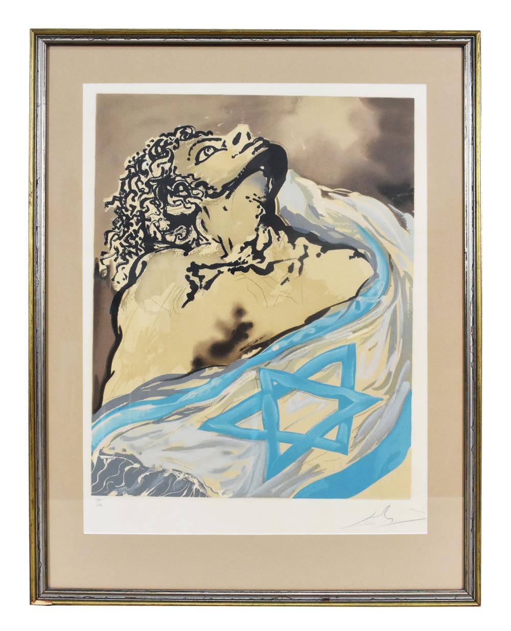 Appraisal: SALVADOR DALI Spanish - Aliyah Signed Dali in pencil and