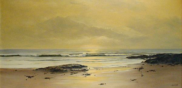 Appraisal: Lyle E Haigh th century A Tranquil Beach at Low