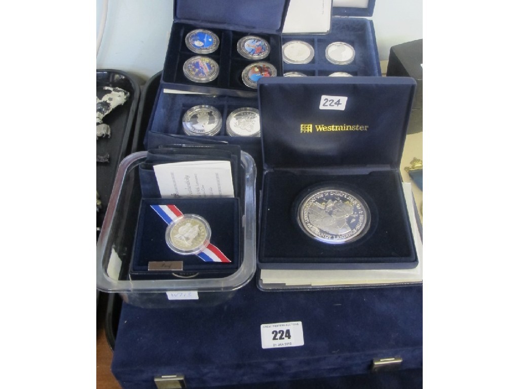 Appraisal: Tray lot of proof coins mainly silver in cases most