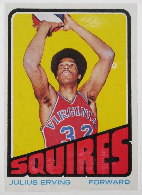 Appraisal: RC card of basketball legend Julius Erving Many fans maintain