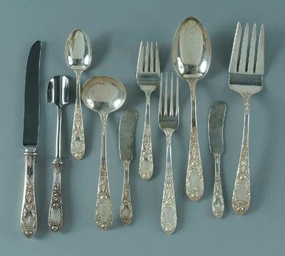 Appraisal: Rose sterling flatware S Kirk Son pieces P monograms wood