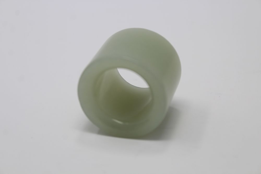 Appraisal: Chinese Carved Jade Archer's Ring Chinese Carved Jade Archer's Ring