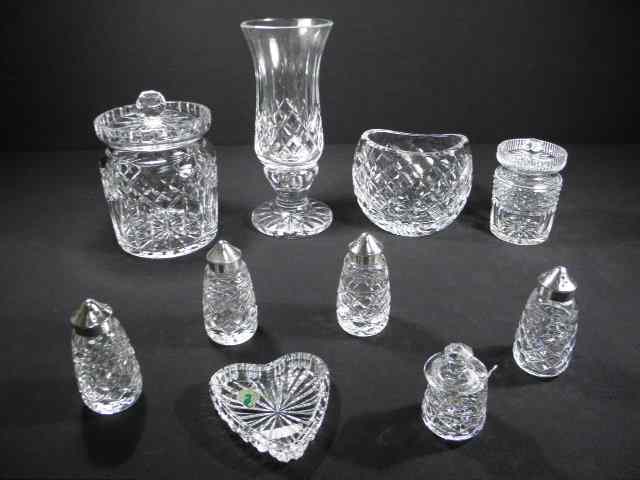 Appraisal: Group lot of assorted Waterford Irish cut crystal Includes a