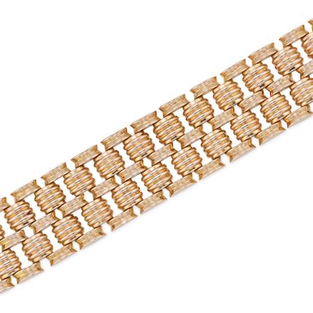 Appraisal: Wide Rose Gold Bracelet Estimate -