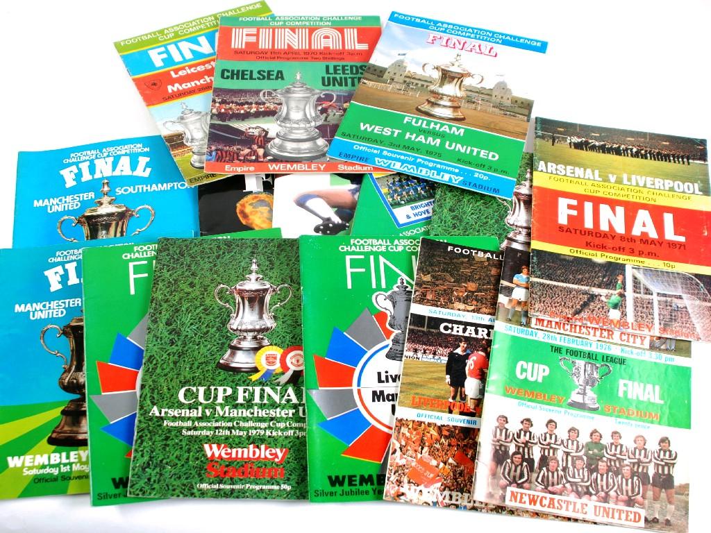 Appraisal: F A CUP FINAL PROGRAMMES from the 's- 's EST