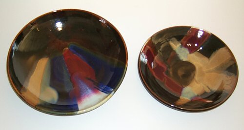 Appraisal: Two platters Ceramic on Ceramic Troy Jack x x inches