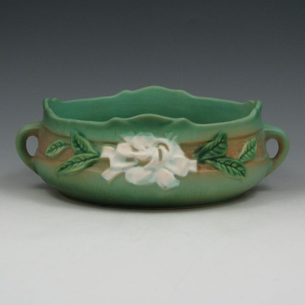 Appraisal: Roseville Gardenia bowl in green Marked Roseville USA - Mint