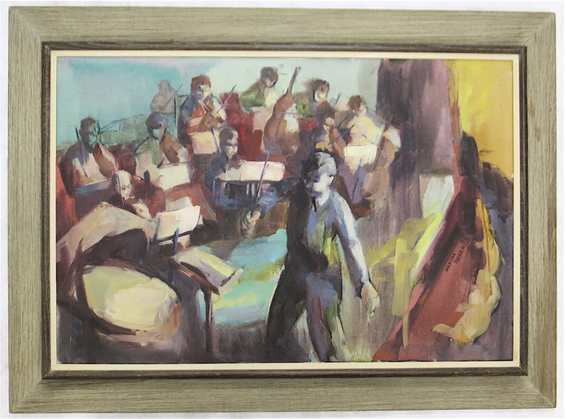 Appraisal: MARTHA TUCKER OIL ON CANVAS Northwest School th century Orchestra