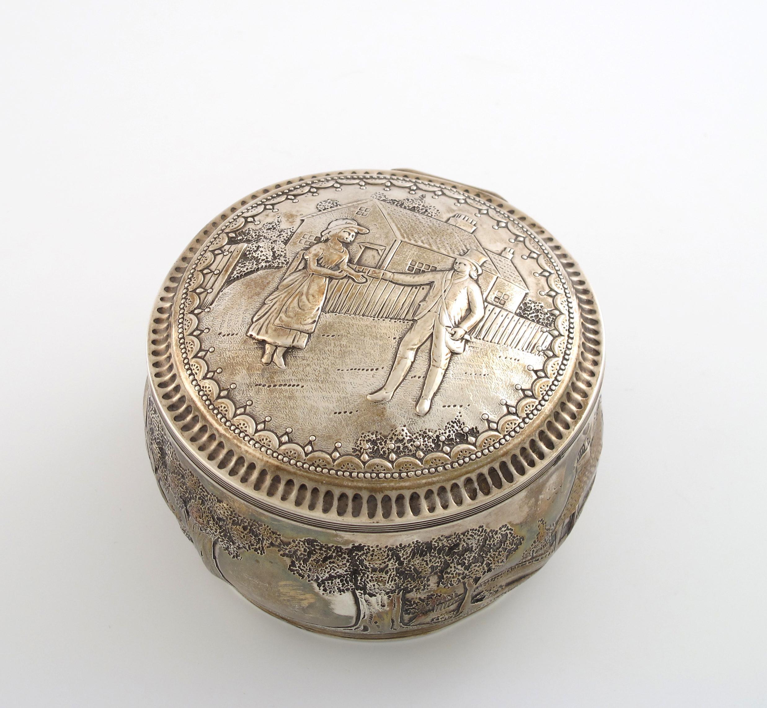 Appraisal: A Dutch silver box