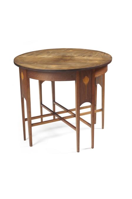 Appraisal: J S HENRY CENTRE TABLE CIRCA inlaid mahogany the circular