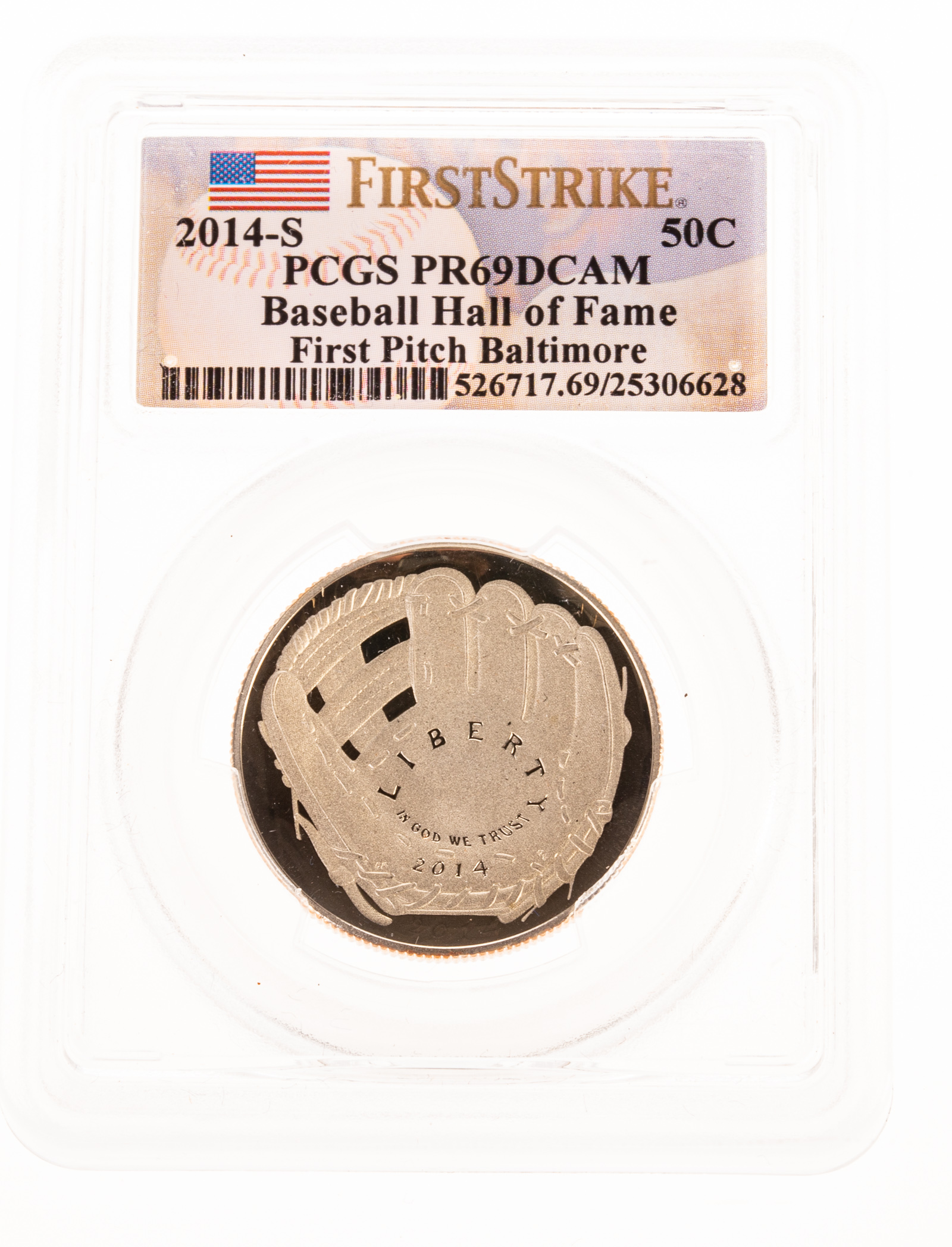 Appraisal: -S BASEBALL HALL OF FAME PCGS PR ST STRIKE First