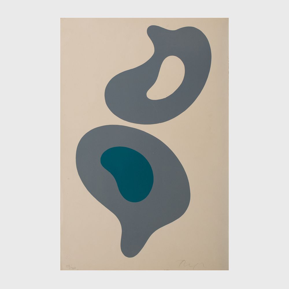 Appraisal: Jean Arp - Untitled Lithograph in colors on wove paper