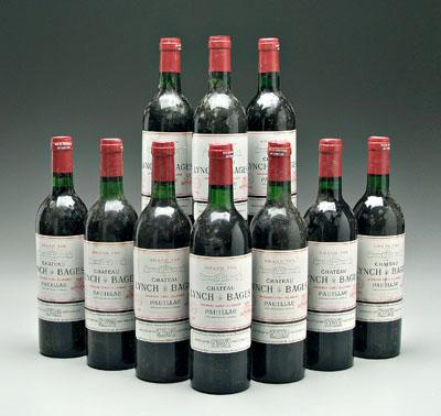 Appraisal: bottles red Bordeaux wine Lynch Bages Grand Cru Class Excellent