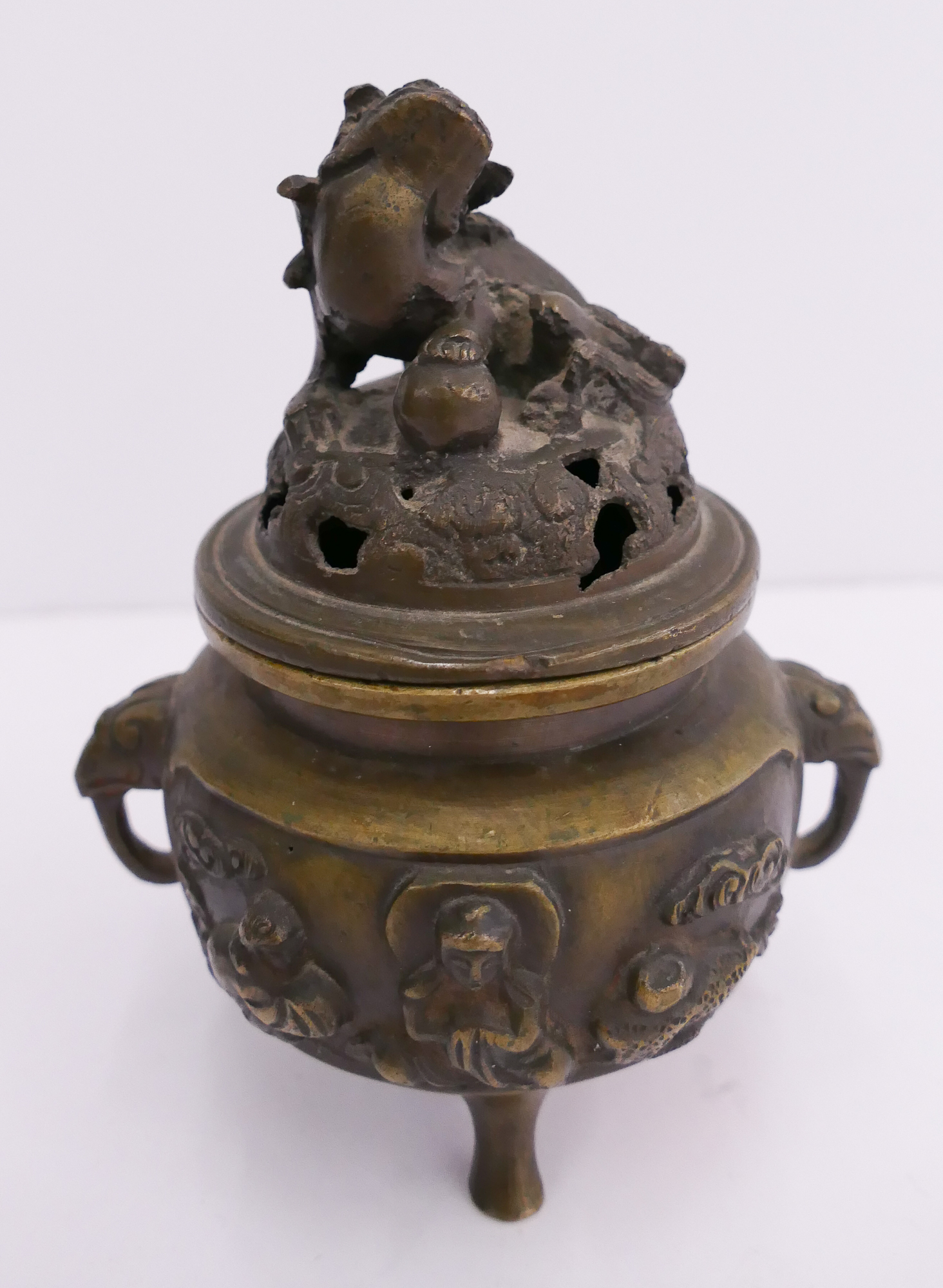 Appraisal: Old Japanese Bronze Covered Censer- ''