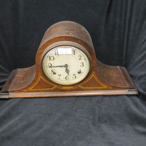 Appraisal: Plymouth Mantle Clock mahogany bell shape working