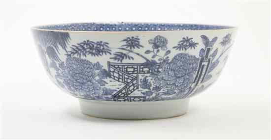 Appraisal: A Chinese Export Porcelain Punch Bowl having a single peony