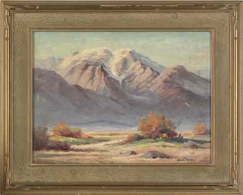 Appraisal: John Anthony Conner American - oil on board California landscape