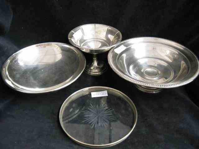 Appraisal: pcs Sterling Silver weighted bowls a compote and a ''