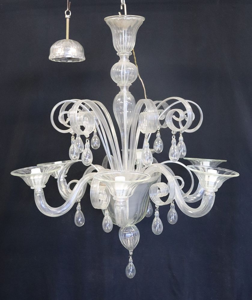 Appraisal: Vintage Murano Glass Chandelier Great quality and very decorative From