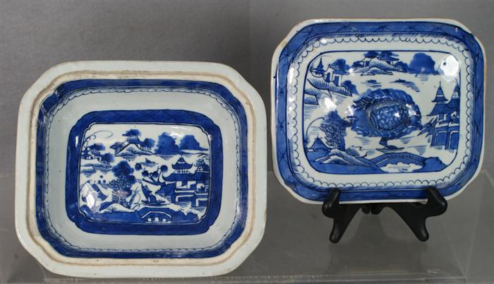 Appraisal: Canton rectangular covered dish edge fritting x th c Estimate