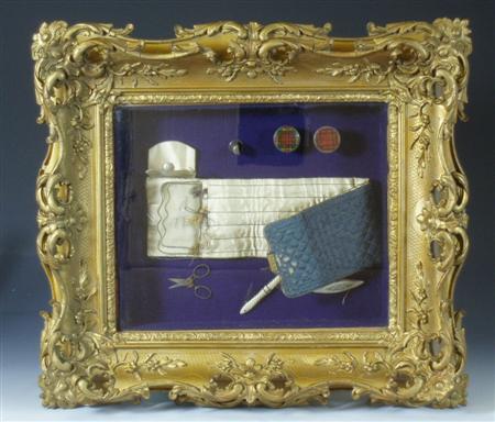 Appraisal: A th century silk sewing kit belonging to Queen Victoria