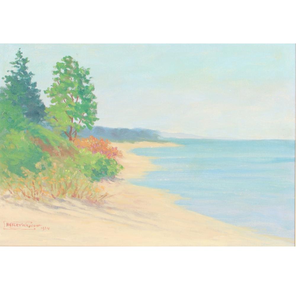 Appraisal: HEDLEY WILLIAMS WAYCOTT ILLINOIS - UNTITLED SEASCAPE OIL ON CANVAS