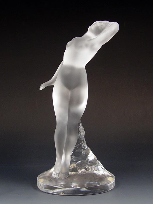 Appraisal: LALIQUE FRENCH CRYSTAL DANS NUDE Nude dancer '' high