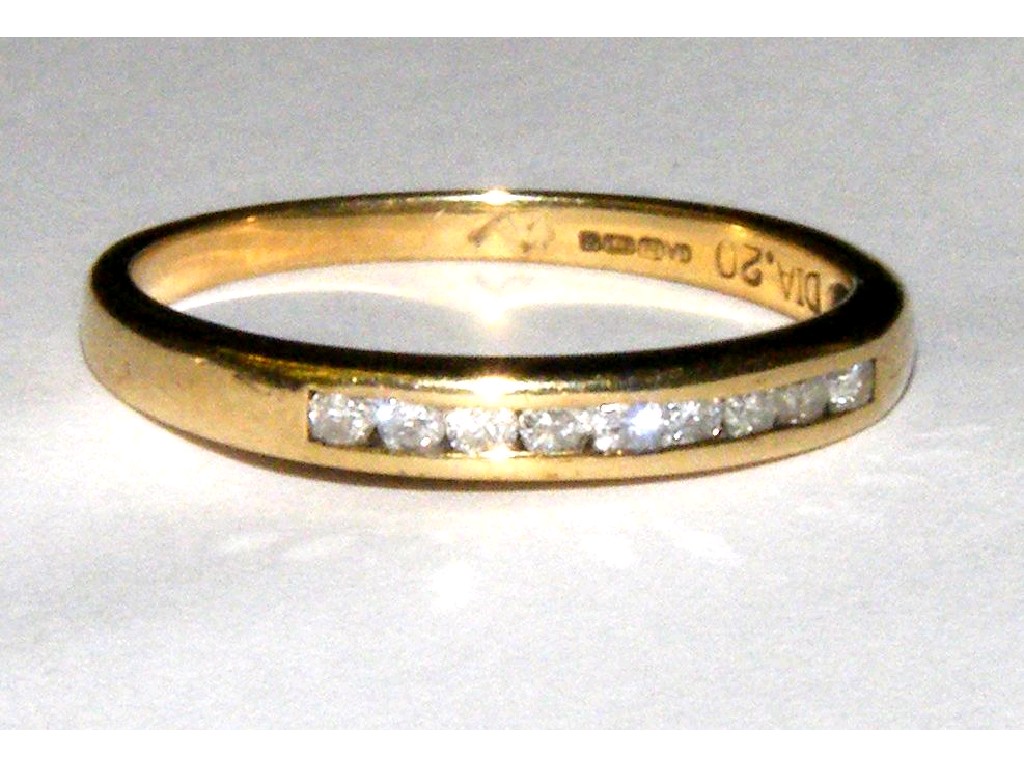 Appraisal: ct diamond half eternity ring