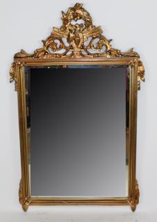 Appraisal: Gilt Louis XVI style mirror Gilt Louis XVI style mirror