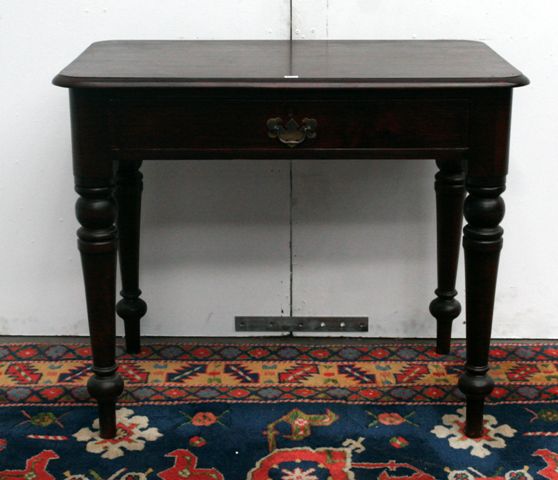 Appraisal: A Victorian pine side table cm wide cm deep cm