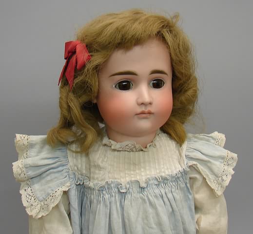 Appraisal: CLOSED mouth doll - pouty face Brown eyes have been