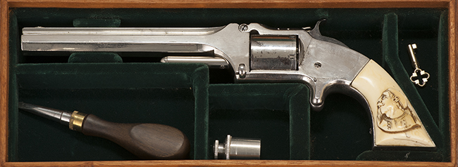 Appraisal: CASED SMITH WESSON MODEL NO OLD MODEL REVOLVER cal Serial