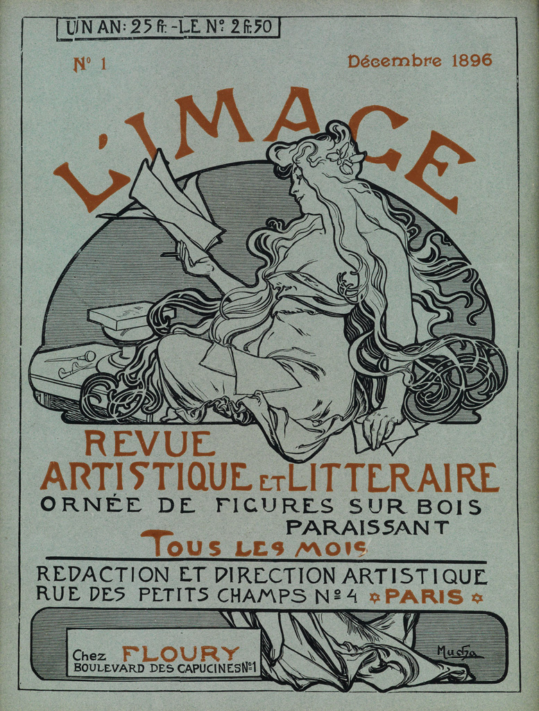 Appraisal: ALPHONSE MUCHA - L'IMAGE REVUE ARTISTIQUE ET LITTERAIRE Cover and