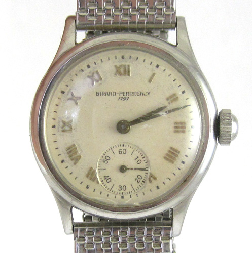 Appraisal: MAN'S SWISS GIRARD-PERREGAUX WRIST WATCH having a stem wind jewel