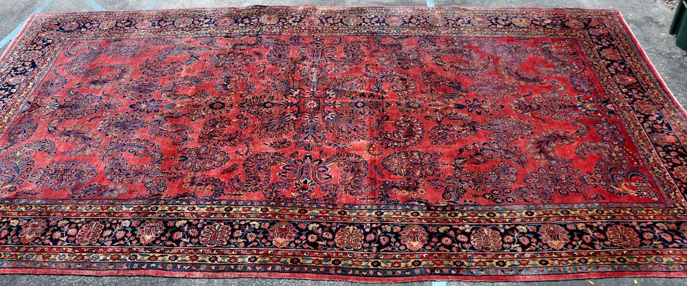 Appraisal: Very Large Sarouk Area Rug ' x ' Palace Sized