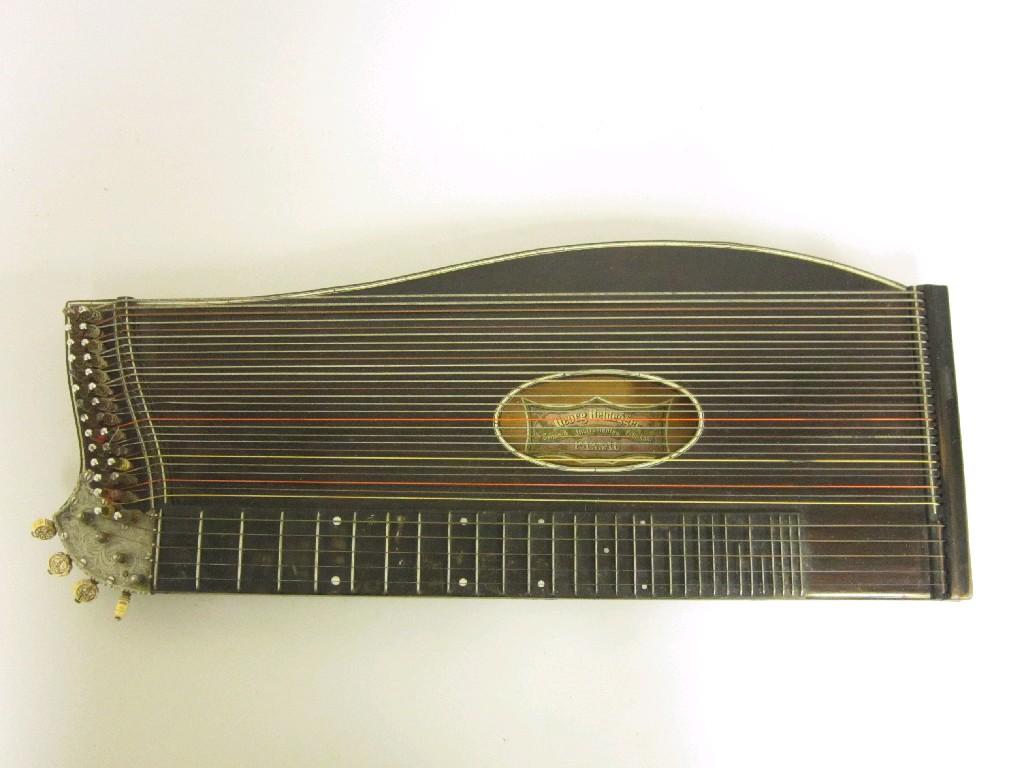 Appraisal: A Georg Heidegger Zither in original fitted case