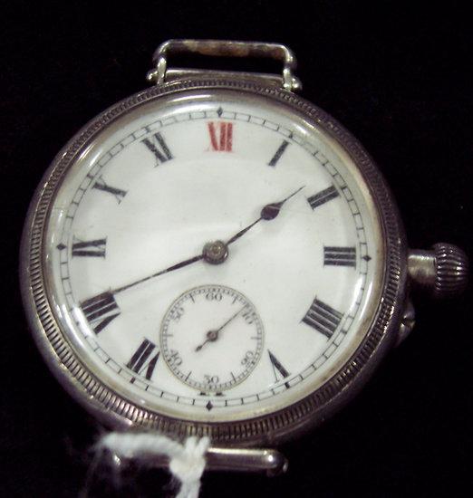 Appraisal: A Longines wristwatch with jewel movement in a silver case