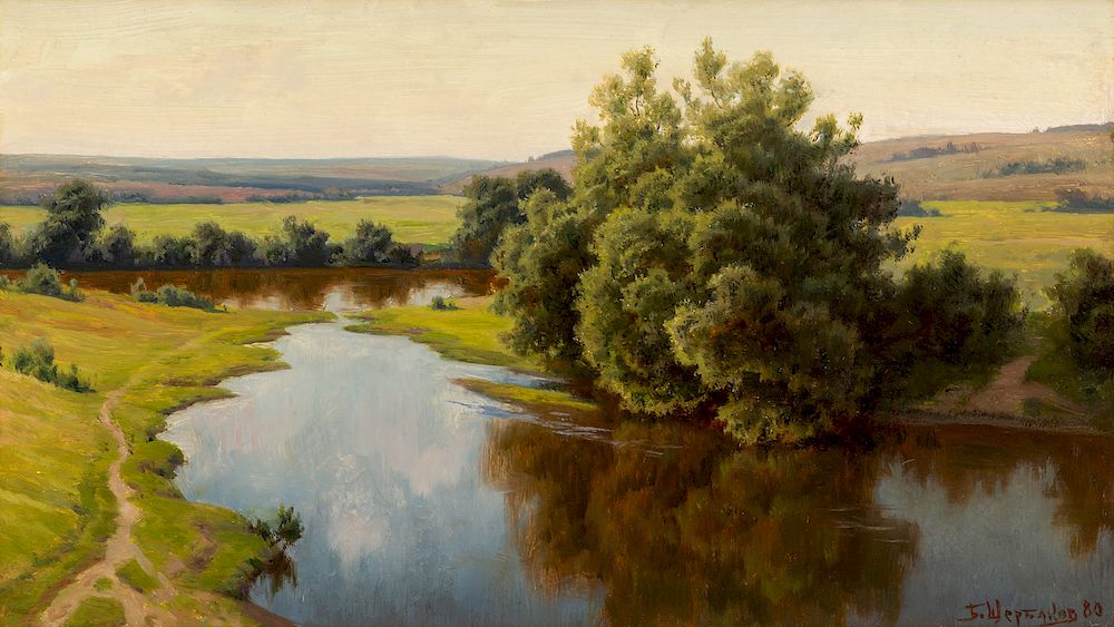 Appraisal: BORIS SHCHERBAKOV RUSSIAN - BORIS SHCHERBAKOV RUSSIAN - Snezhet River