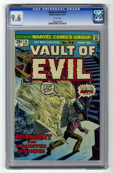 Appraisal: Vault of Evil CGC Marvel Comics Click for full description