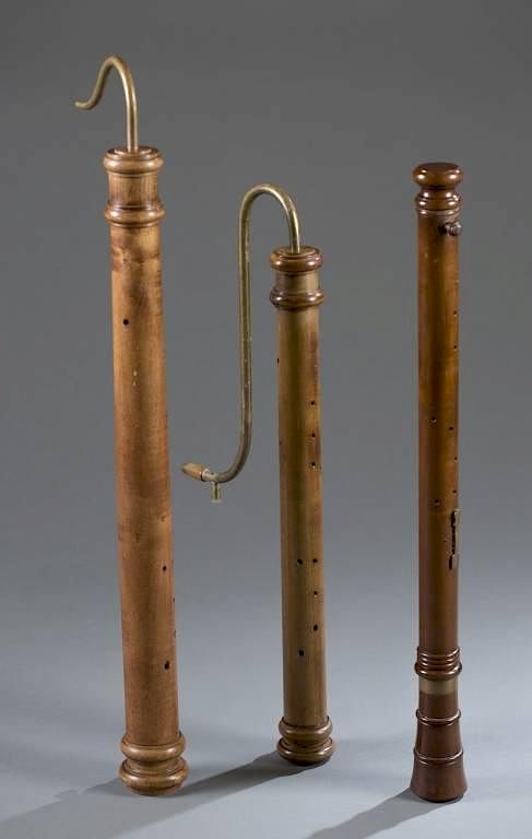 Appraisal: Group of Renaissance replica recorders Group of Renaissance replica recorders