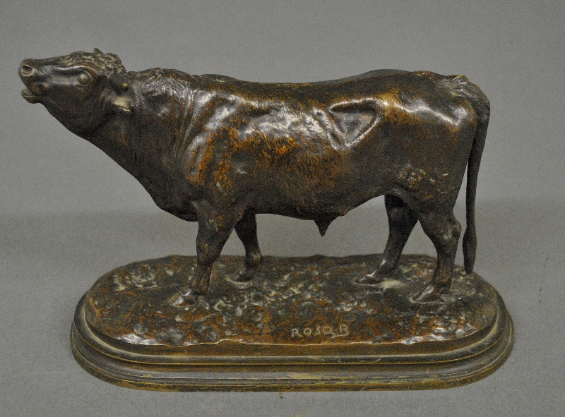 Appraisal: - Bonheur Rosa French - bronze of a standing bull