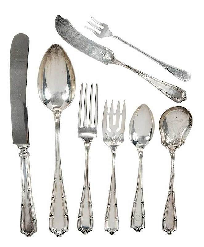 Appraisal: Alvin Francis I Sterling Flatware Pieces American th century including