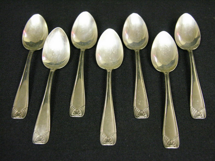 Appraisal: TOWLE DOVER SPOONS STERLING Monogrammed R on reverse side Size