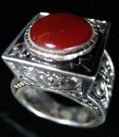 Appraisal: LARGE DESIGNER STERLING SILVER RING