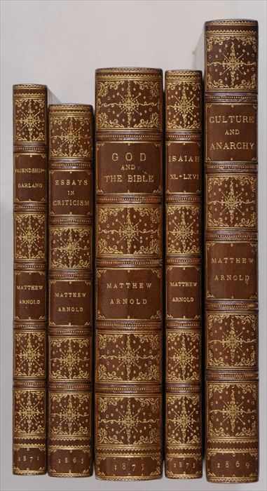 Appraisal: ARNOLD MATTHEW - ELEVEN FIRST EDITIONS Bound by Zaehnsdorf in