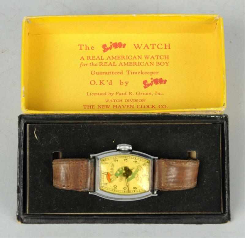 Appraisal: Scarce Smitty Comic Character Wrist Watch Circa Made by New